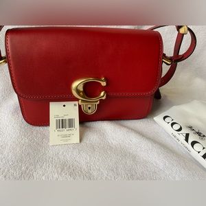Coach Studio should bag 19, red, new